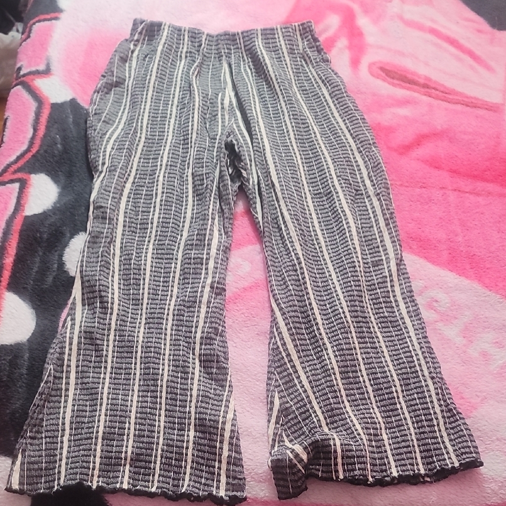 Striped Black and White Pants - Free People
